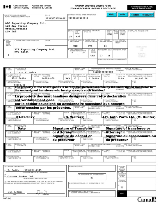 preliminary change of ownership form