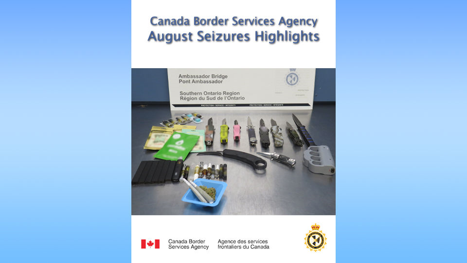 Seizures highlights for the month of August