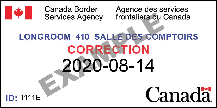 Acknowledge a correction to a cargo control document digital stamp